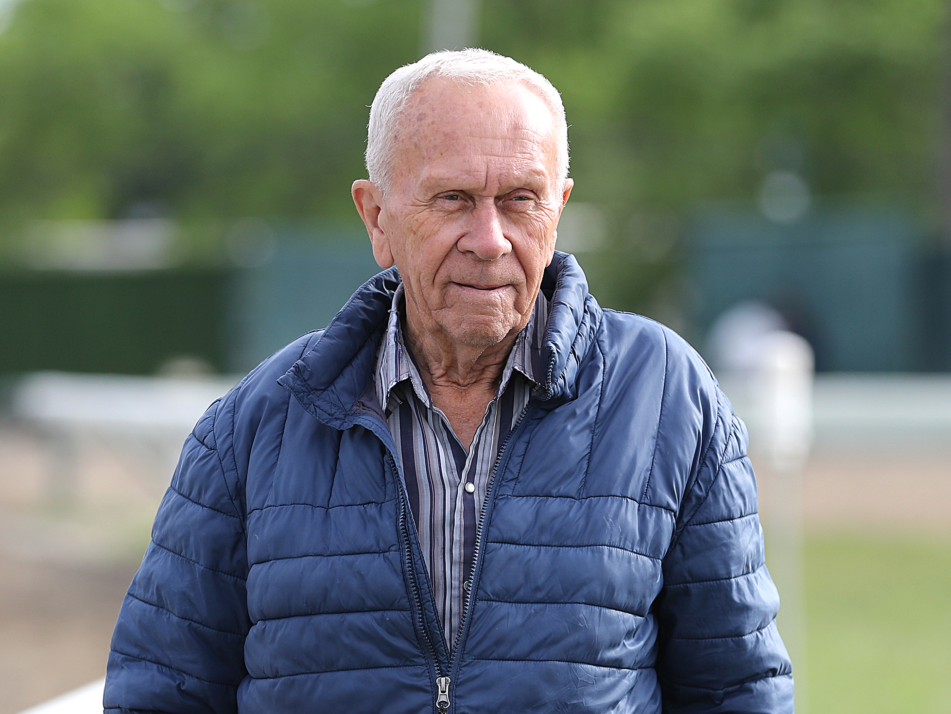 Trackside photo of racehorse trainer Gerald Bennett. (Photo: ©Bill Denver/EQUI-PHOTO)